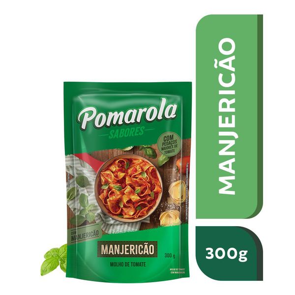 Molho De Tomate Pomarola Manjericão 300g