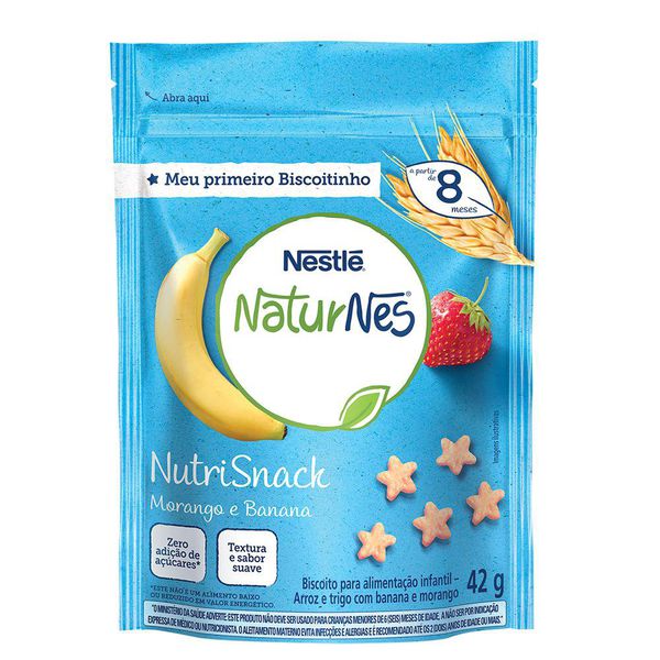 Nutrisnack Nestlé Naturnes Banana e Morango 42g