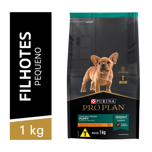 Pro Plan Ração Seca Para Cães Filhotes Minis & Pequenos Frango 1kg