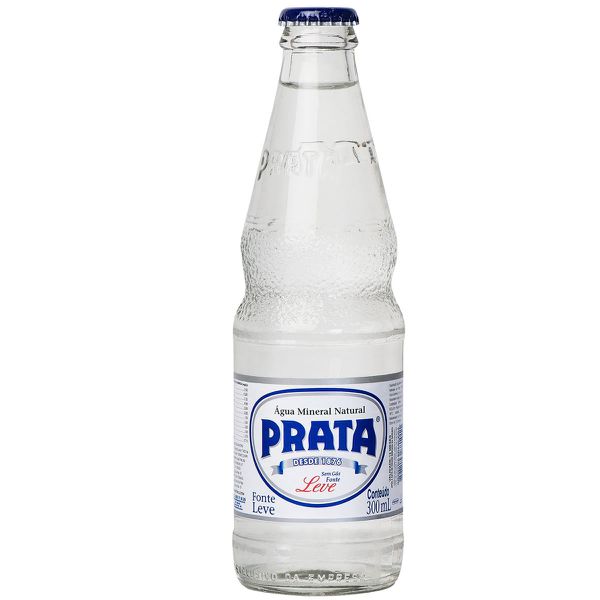 Água Sem Gás Prata Vidro 300ml