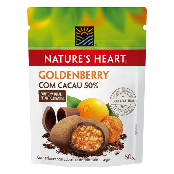 Snack Natures Heart Cacau 50% e Goldenberry 50g