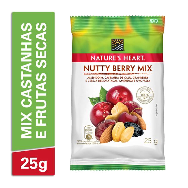 Snack Natures Heart Nutty Berry Mix 25g