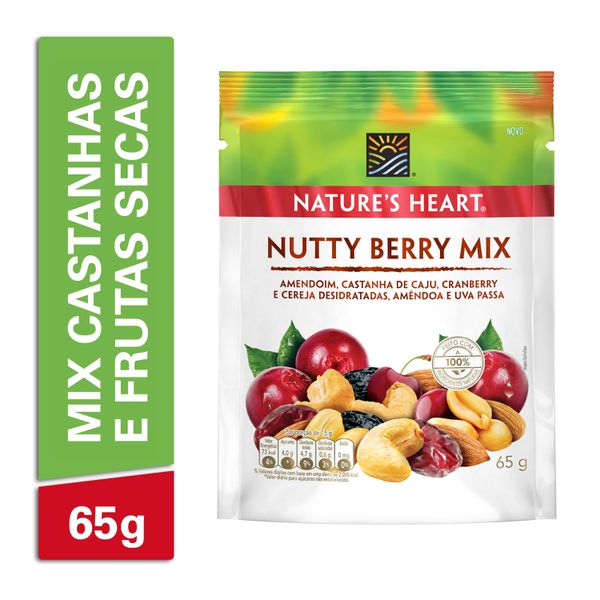 Snack Natures Heart Nutty Berry Mix 65g