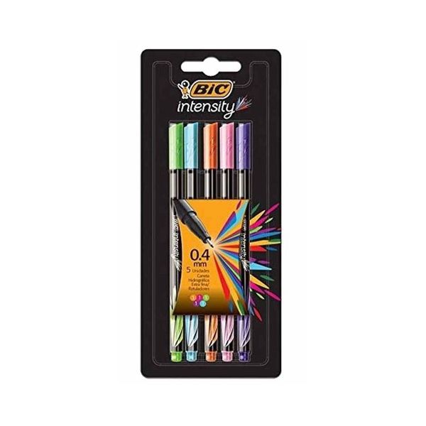 Caneta Bic Intensity 0,4mm 5 Cores