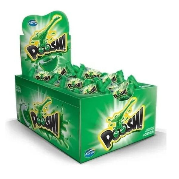 Chiclete Poosh 200g Hortela