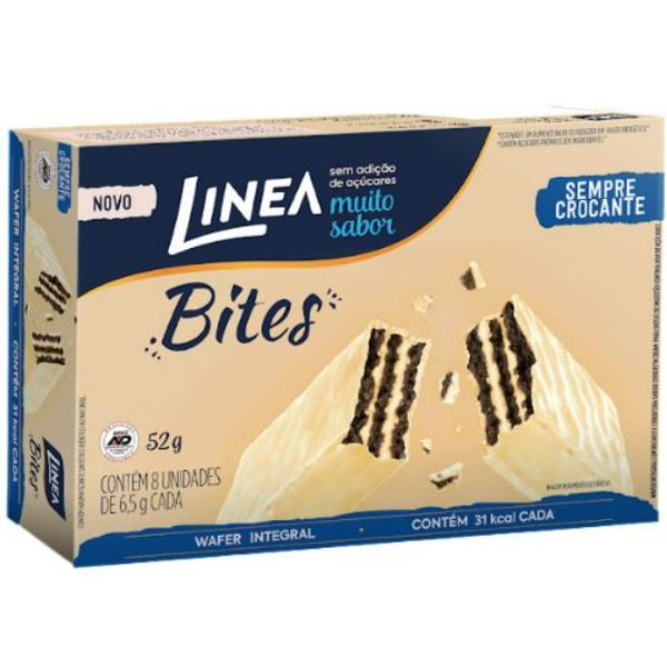 Biscoito Línea Wafer Bites Cookies´n Cream 52g