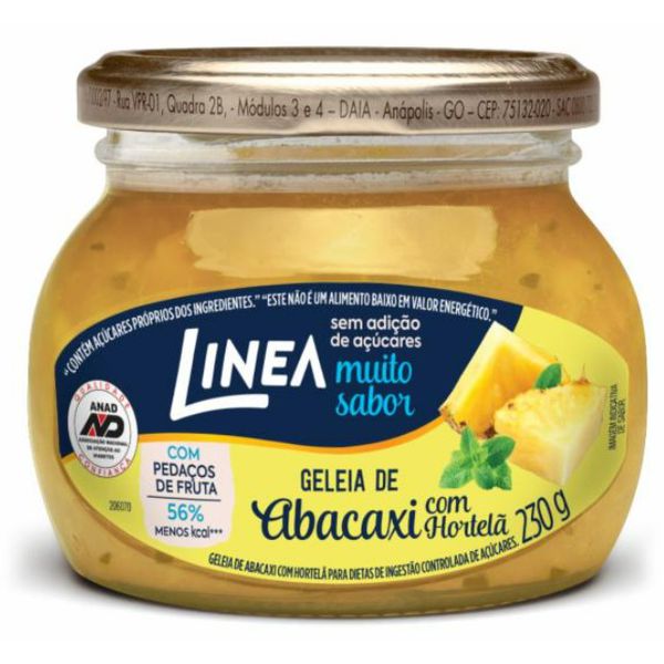 Geleia Linea 230g Abacaxi Com Hortela