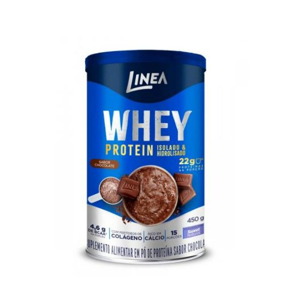 Whey Protein Linea Isolado e Hidrolisado Chocolate 450g