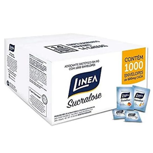 Adoçante Linea Sucralose Pó 0,6g Com 1000 Envelopes