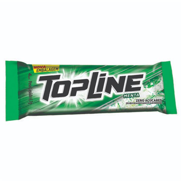 Chiclete Topline Menta 20 Unidades