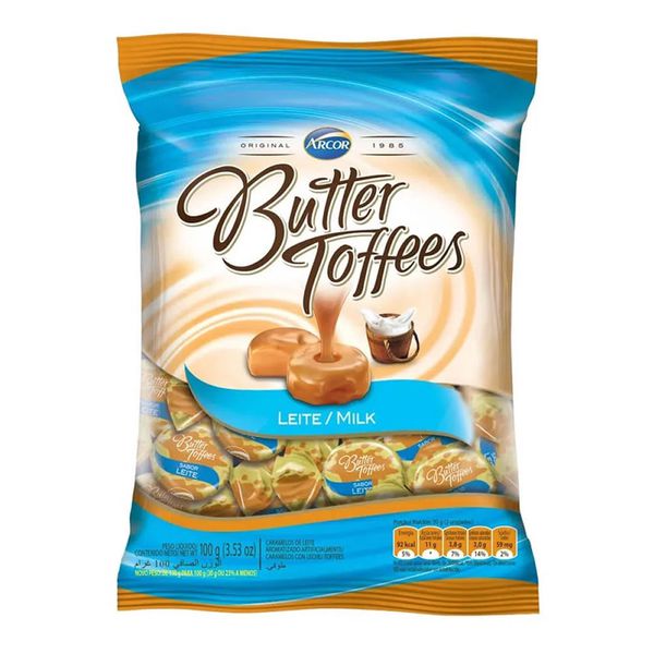 Bala Butter Toffees Leite 100g