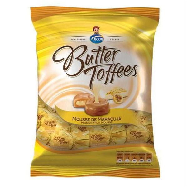 Bala Butter Toffees Maracujá 100g