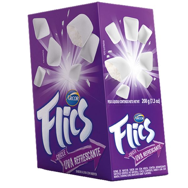 Chiclete Flics 7 Belo 12 Unidades