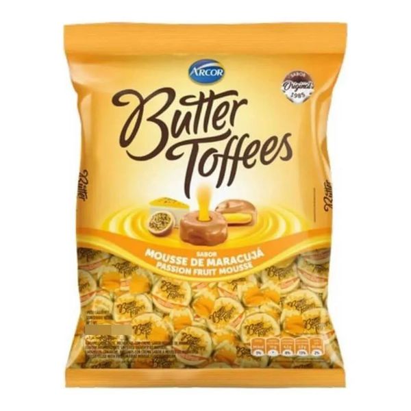 Bala Butter Toffees Maracujá 500g