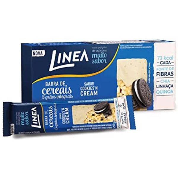 Barra De Cereais Linea Cook N'cream 20g Com 3 Unidades