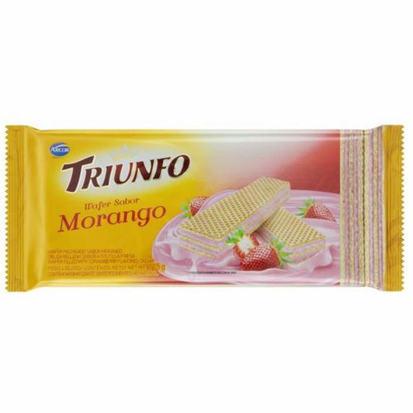 Biscoito Triunfo Wafer Morango 115g