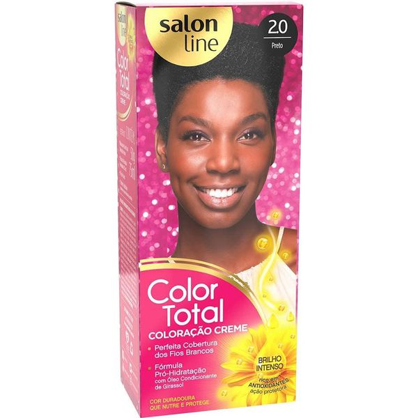 Coloração Creme Salon Line Color Total 2.0 Preto