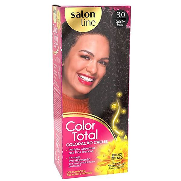 Coloração Creme Salon Line Color Total 3.0 Castanho Escuro