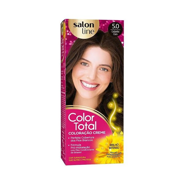 Coloração Creme Salon Line Color Total 5.0 Castanho Claro