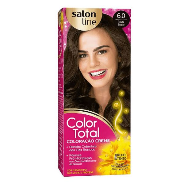 Coloração Creme Salon Line Color Total 6.0 Louro Escuro
