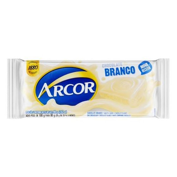 Chocolate Arcor Branco 80g