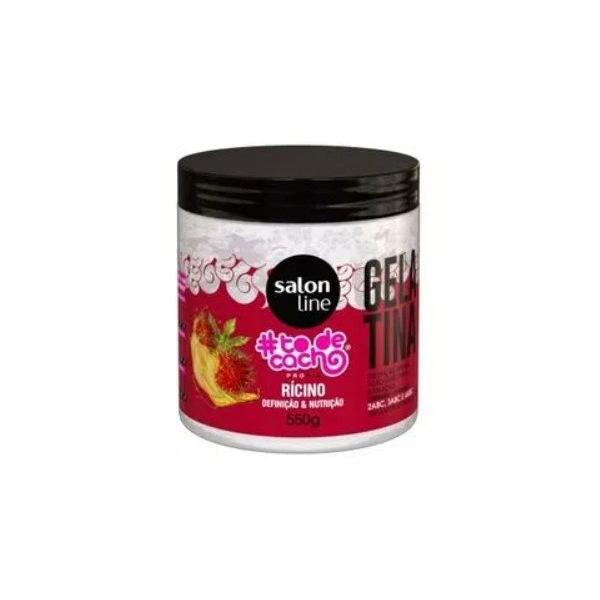 Gelatina Salon Line #todecacho Definição e Nutrição Óleo De Rícino 550g