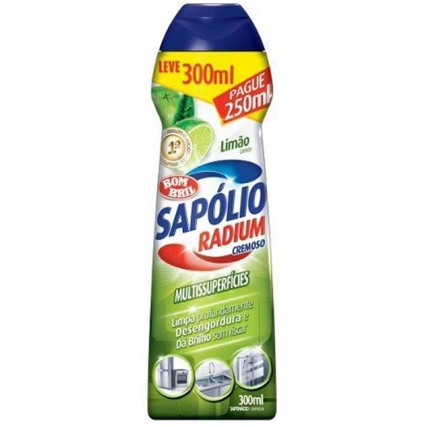 Sapolio S.radium Crem Leve 300 Pague 250 Limao