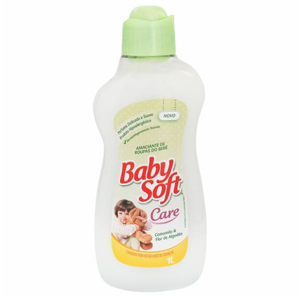 Amaciante Infantil Baby Soft Care Camomila e Flor De Algodão 1l