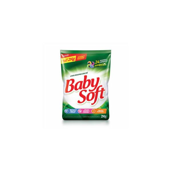 Lava Roupas Em Pó Baby Soft Sachê 2kg