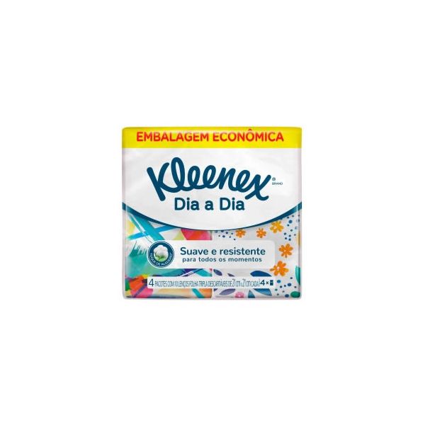 Lenço De Papel Kleenex Bolso 10 Lenços - Leve 4 Pague 3