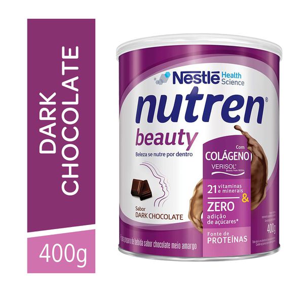 Suplemento Alimentar Nutren Beauty Dark Chocolate 400g