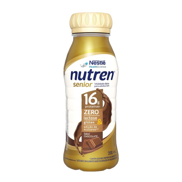 Suplemento Alimentar Nutren Senior Chocolate Zero Lactose 200ml