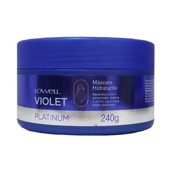 Lowell Violet Platinum Máscara Matizadora Hidratante - 240g