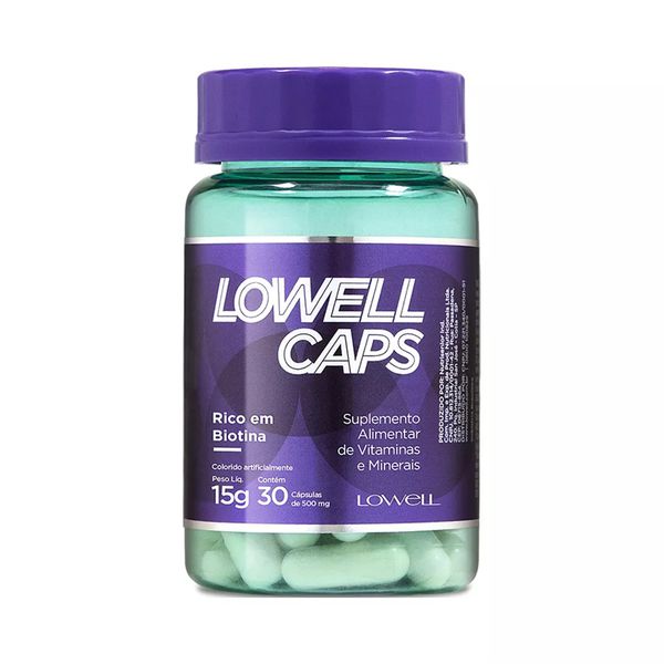 Lowell Caps Suplemento Alimentar de Crescimento Capilar 30 Caps - 500mg