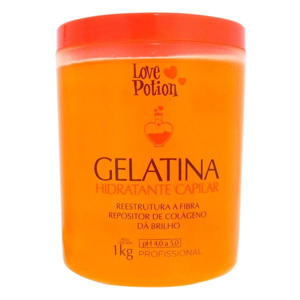 Love Potion Gelatina Hidratante Capilar Máscara Reconstrutora - 1kg