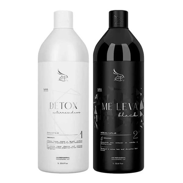 Zap Cosméticos Me Leva Black Progressiva Original Kit - 2 x 1 Litro