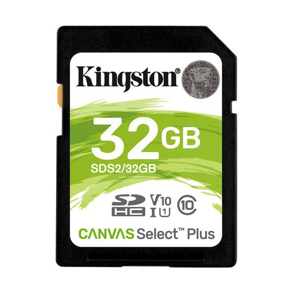 Cartão de memória SDHC Kingston 32GB Canvas Select Plus UHS-I