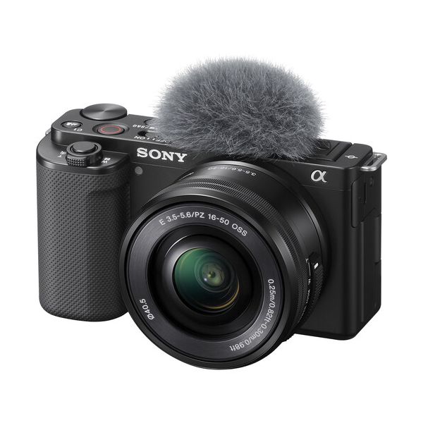 Câmera Sony ZV-E10 com lente de 16-50 mm (preta)