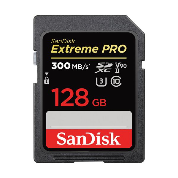 Cartão de memória SanDisk 128GB Extreme PRO UHS-II SDXC