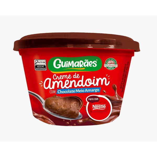 Creme De Amendoim Com Chocolate Meio Amargo 200g