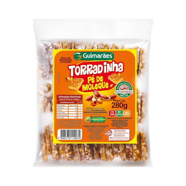 Torradinha Pé de Moleque 280g