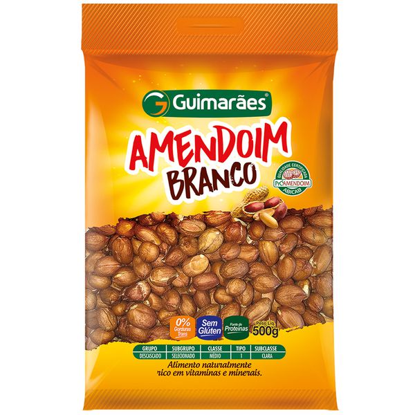 Amendoim Branco Descascado 500g