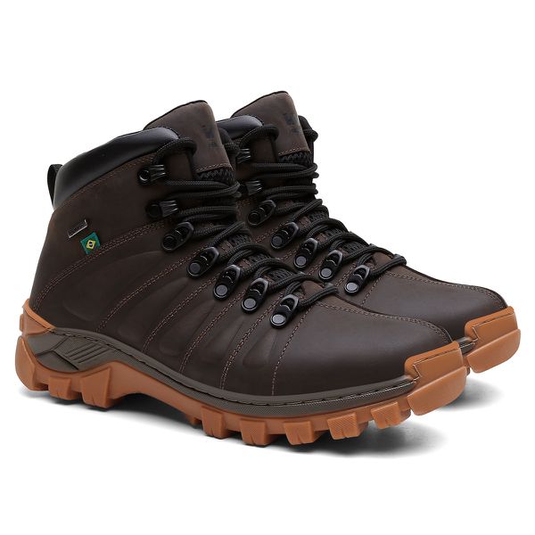 Bota 3061 Couro Legítimo - Marrom