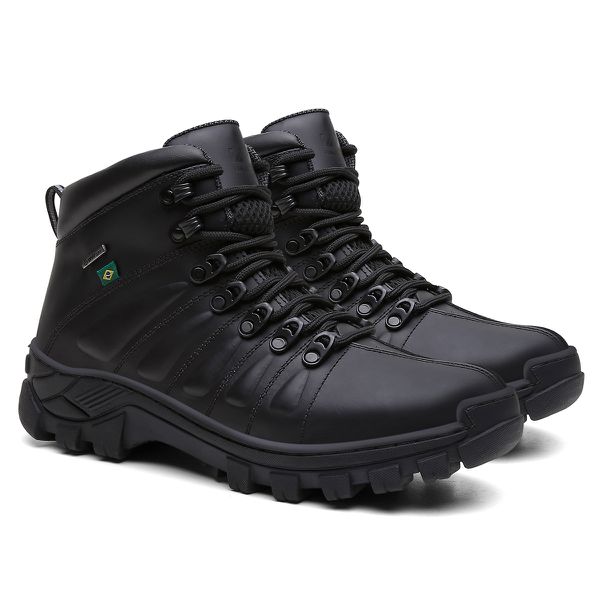 Bota 3061 Couro Legítimo - Preto