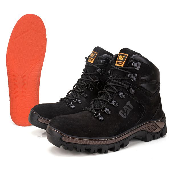 Botina Arizona Masculino Couro Legitimo - Preto