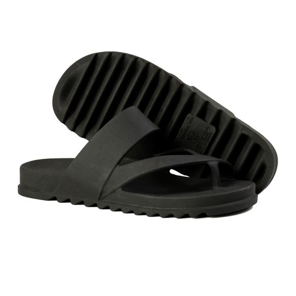 Slide Papete Feminina Confortável Tira Dupla - Preto