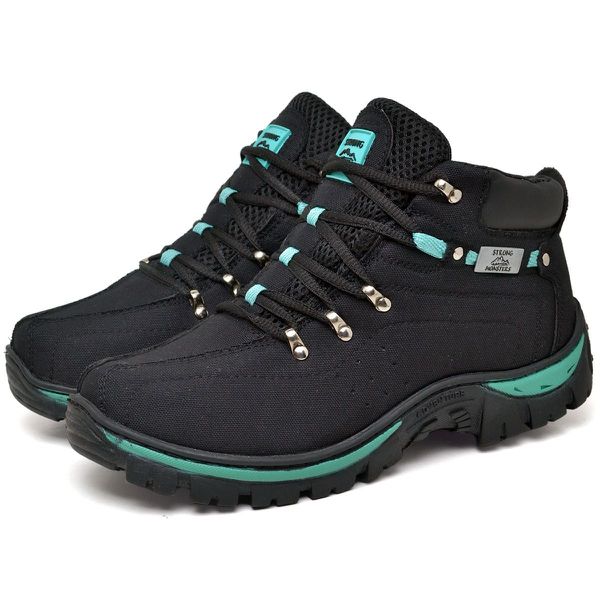 Botina Adventure Masculino Lona Solado Costurado - Verde