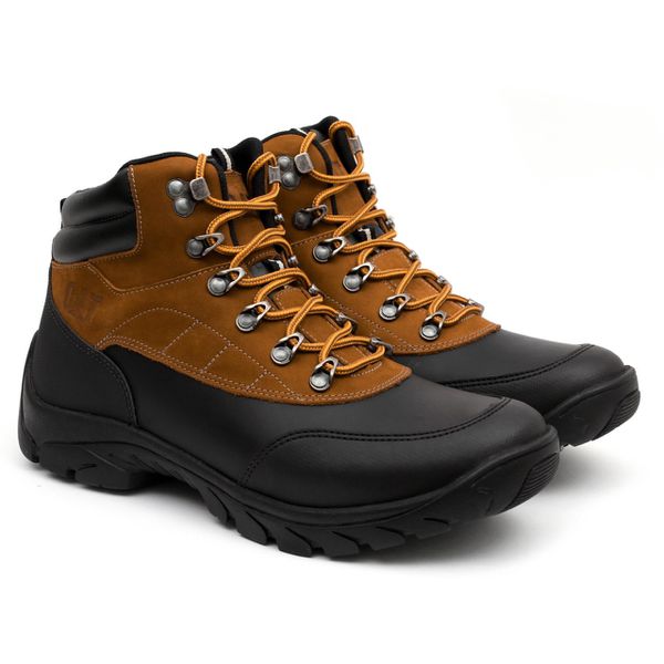 Bota 3002 - Camel/Preto