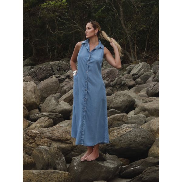 VESTIDO LONGO FLUIDO