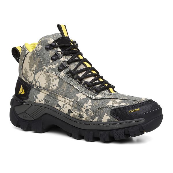 Coturno Boots Adventure Via Livre Intruder Max Cor Camuflado Cinza